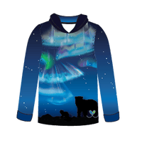 Polar Bear Kids long sleeve hooded shirt