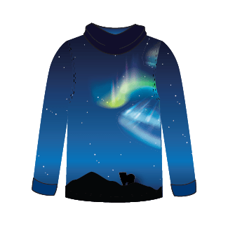 Polar Bear Kids long sleeve hooded shirt