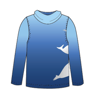 LIMITED EDITION- Beluga Whale Adult Long sleeve hooded shirt