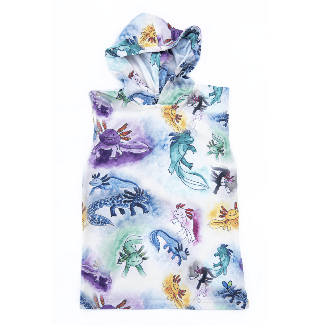 Axolotl Kids Sleeveless hooded shirt