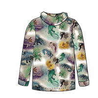 Axolotl Kids long sleeve hooded shirt