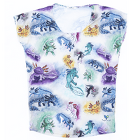 Axolotl Womens Short Sleeve Scoop Neck Shirt