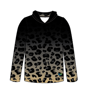 Black Panther Adult Long sleeve hooded shirt