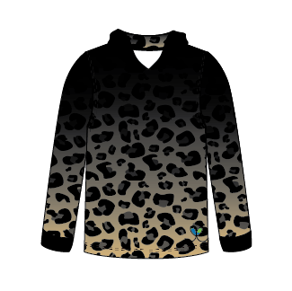 Black Panther Kids long sleeve hooded shirt