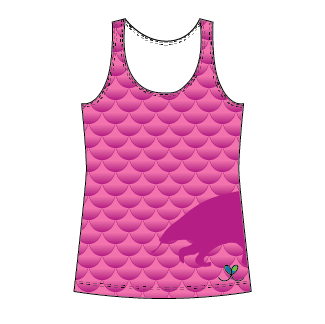 Pangolin Bright Pink Kids tank top