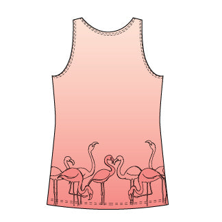 Flamingo Womens Tank Top