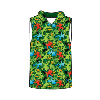 Frogs Kids Sleeveless hooded shirt