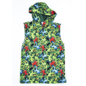 Frogs Kids Sleeveless hooded shirt