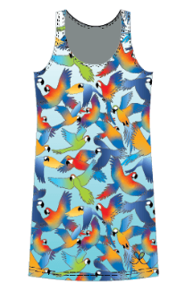 LIMITED EDITION- Macaw Kids tank dress