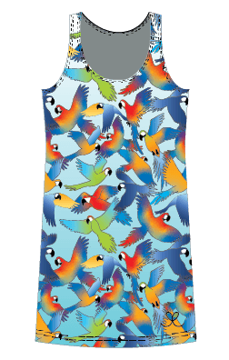 LIMITED EDITION- Macaw Kids tank dress