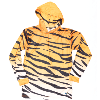 Tiger Kids long sleeve hooded shirt